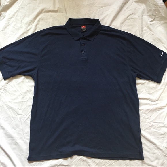 Nike Other - XXL Nike Navy Collard Dri Fit Shirt
